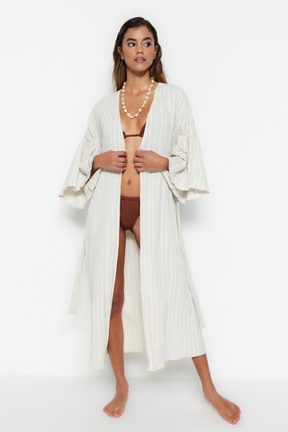 Kimono de plage - Blanc