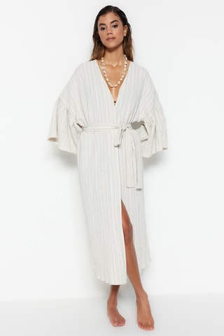 Kimono de plage - Blanc