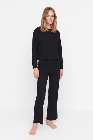 Top et pantalon regular - Noir