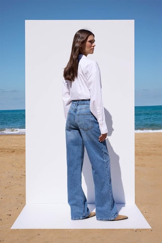 Jean wide legs - Bleu