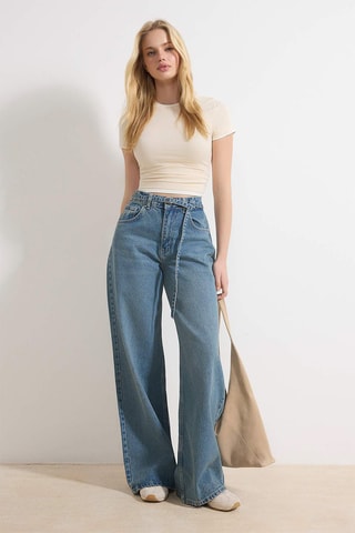 Jean wide legs - Bleu