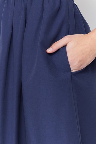 Robe midi - Bleu
