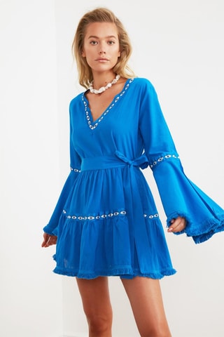 Robe de plage - Bleu