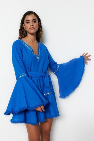 Robe de plage - Bleu