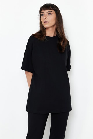T-shirt oversize et pantalon - Noir
