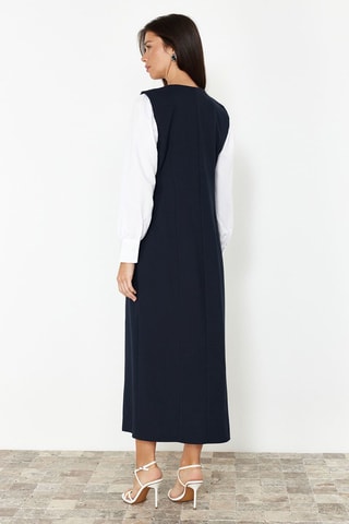 Robe droite - Bleu