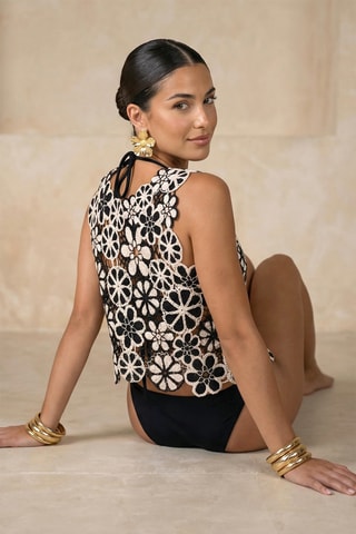 Top de plage - Multicolore