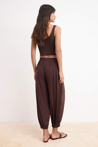Pantalon carotte - Marron
