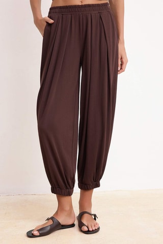 Pantalon carotte - Marron