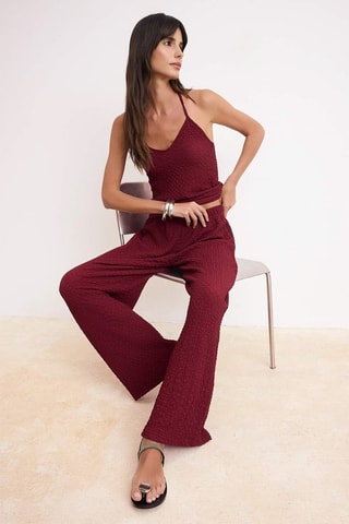 Top et pantalon - Bordeaux