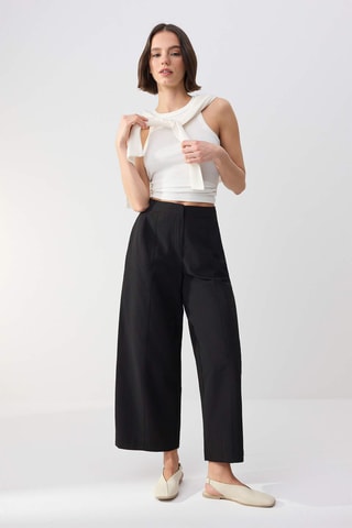 Pantalon wide legs - Noir