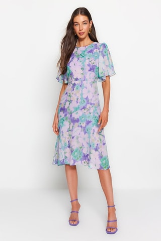 Robe midi - Multicolore
