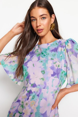 Robe midi - Multicolore
