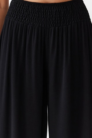 Pantalon de plage taille haute - Noir