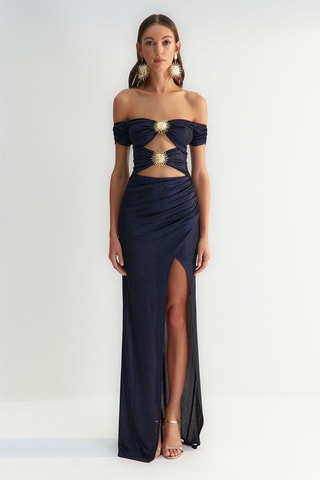 Robe longue - Bleu