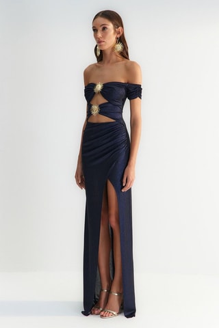 Robe longue - Bleu