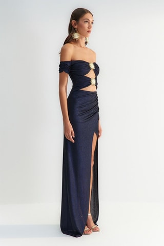 Robe longue - Bleu