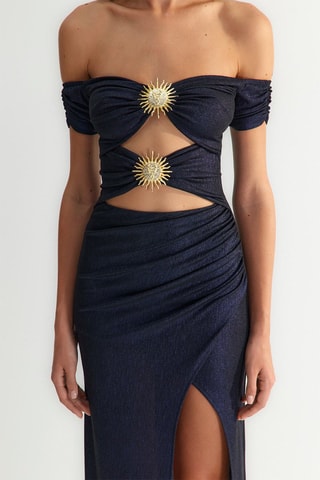 Robe longue - Bleu