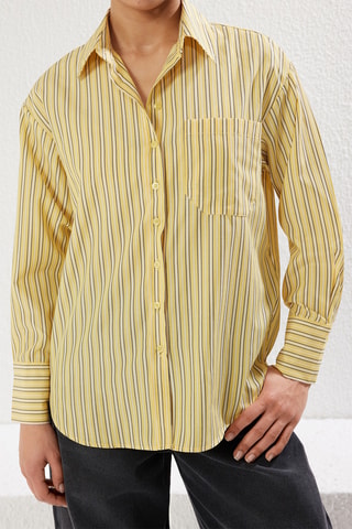 Chemisier oversize - Jaune