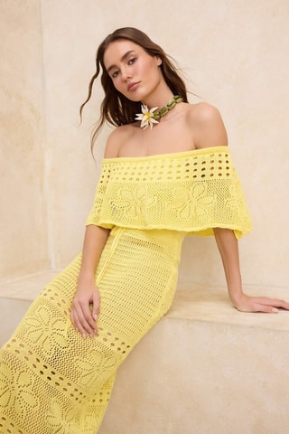 Robe de plage - Jaune