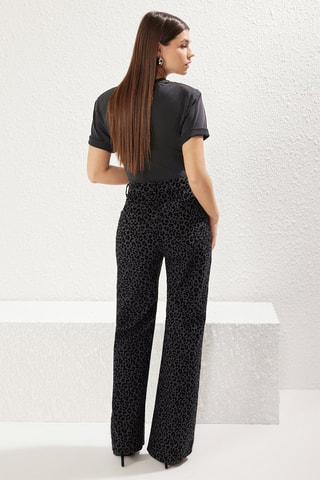 Jean wide legs taille haute - Noir