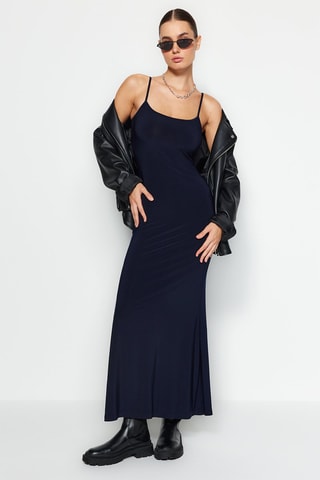 Robe longue - Bleu marine
