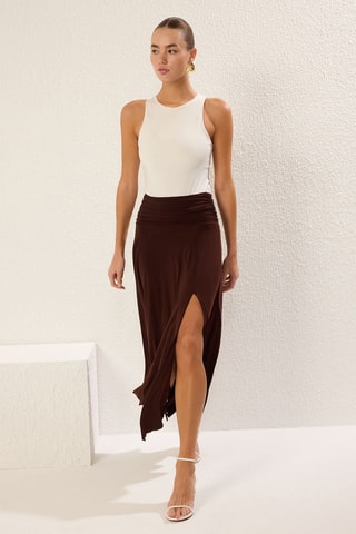 Jupe longue - Marron