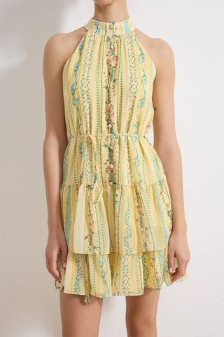 Robe volantée - Jaune