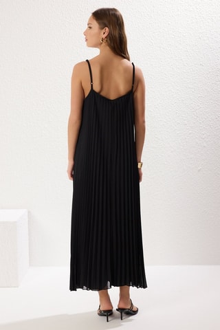 Robe plissée - Noir
