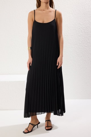 Robe plissée - Noir