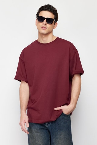 T-shirt oversize - Rouge