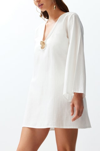 Robe de plage - Blanc