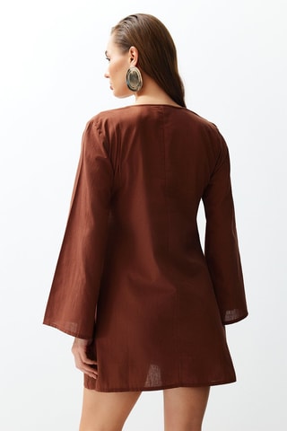 Robe de plage - Marron