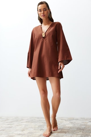 Robe de plage - Marron