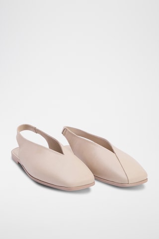 Ballerines en cuir - Beige