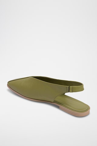 Ballerines en cuir - Vert