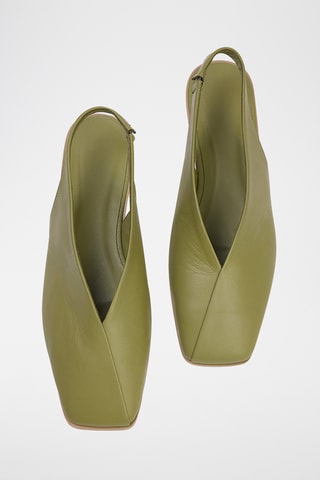 Ballerines en cuir - Vert