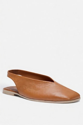 Ballerines en cuir - Beige