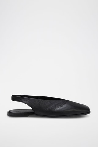Ballerines en cuir - Noir