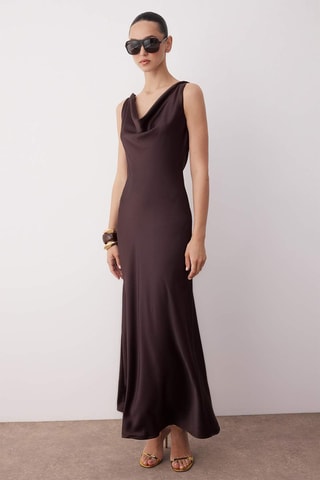 Robe longue - Marron
