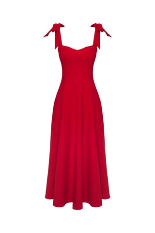 Robe midi - Rouge