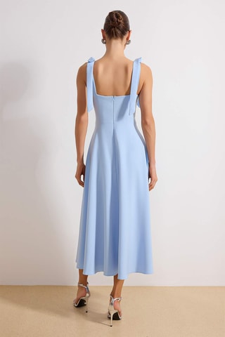 Robe midi - Bleu clair