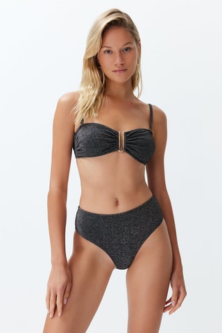 Maillot 2 pièces - Argenté et noir