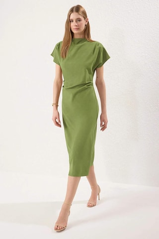 Robe midi - Vert