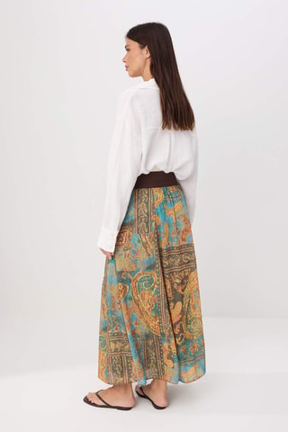 Jupe midi - Multicolore