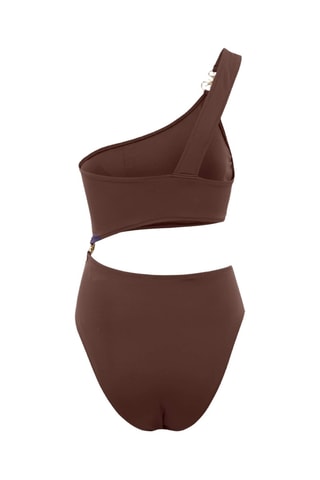 Trikini asymétrique - Marron