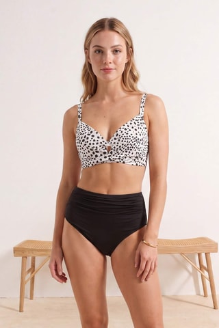 Maillot 2 pièces taille haute - Noir