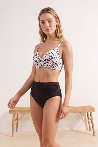 Maillot 2 pièces taille haute - Noir