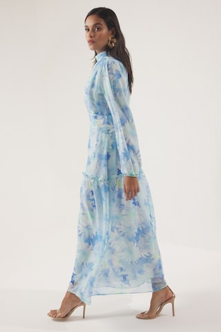 Robe longue - Bleu