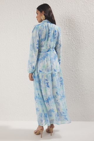 Robe longue - Bleu